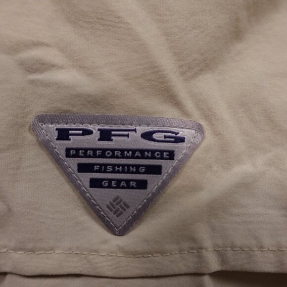 Columbia Bahama II Long Sleeve Fishing Shirt Men’s XXL Beige Omni-Shade UPF 30 - Picture 12 of 14